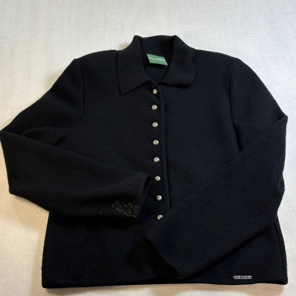 Classic Black Button-Up Women's Top